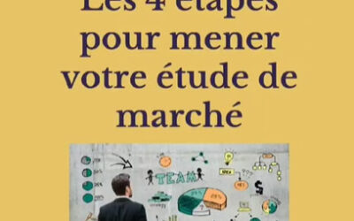 Comment mener une étude de marché lors de la création de votre entreprise ?