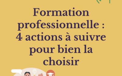 4 actions à mener avant d’entamer une formation professionnelle